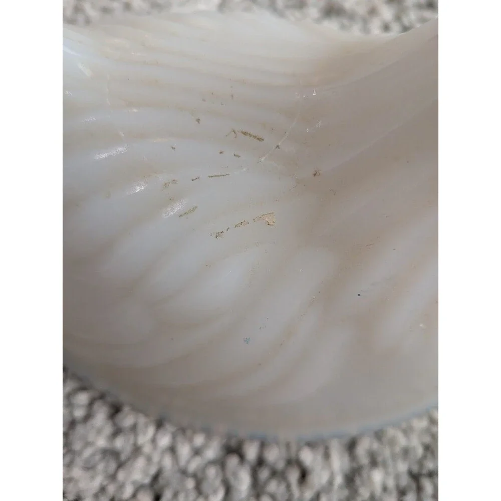 Vintage White Milk Glass Small Hen On Nest Candy Dish Cottage Granny Core